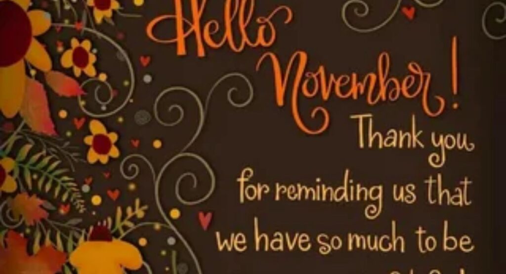 happy and positive november quotes