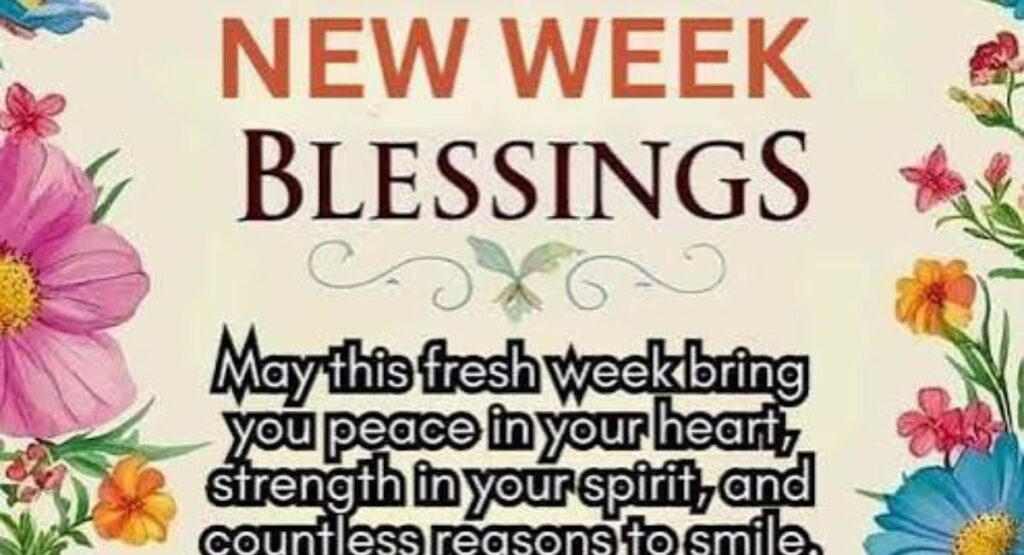 new week blessings