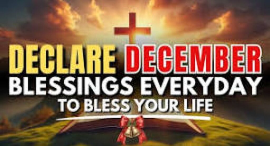prayer for the month of december