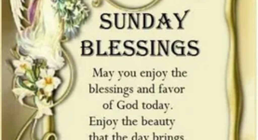 beautiful sunday blessings images – free download with quotes and prayers