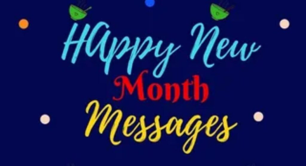 happy new month messages for social media