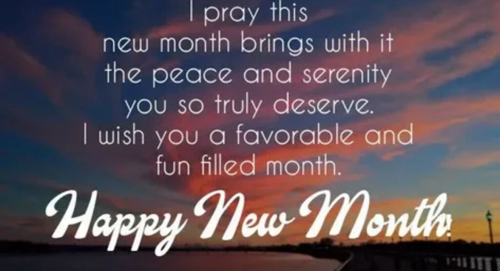 short and sweet new month sms and whatsapp messages
