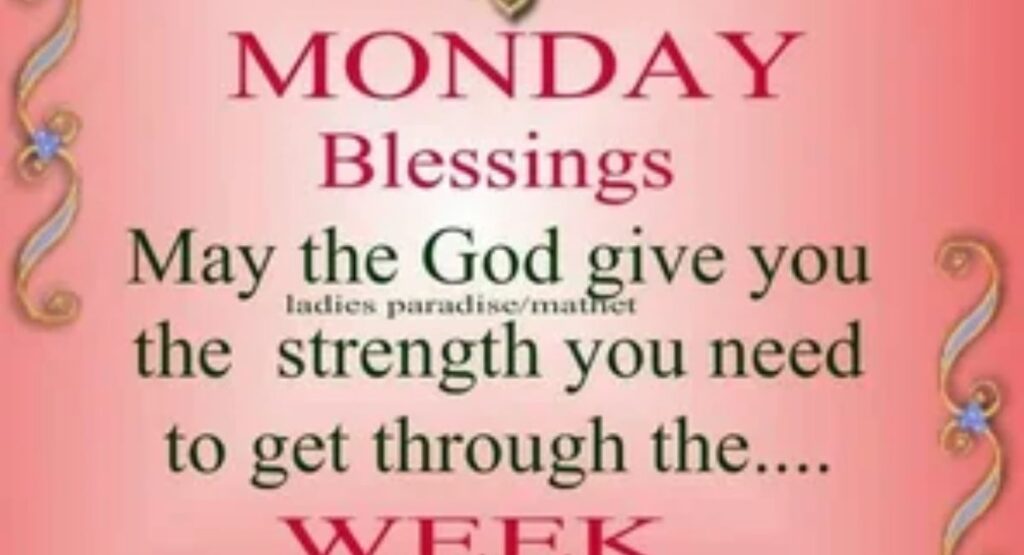 short monday evening blessings