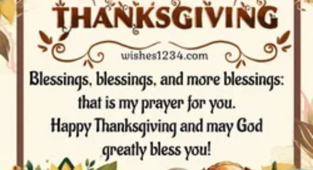 why happy thanksgiving blessings matter