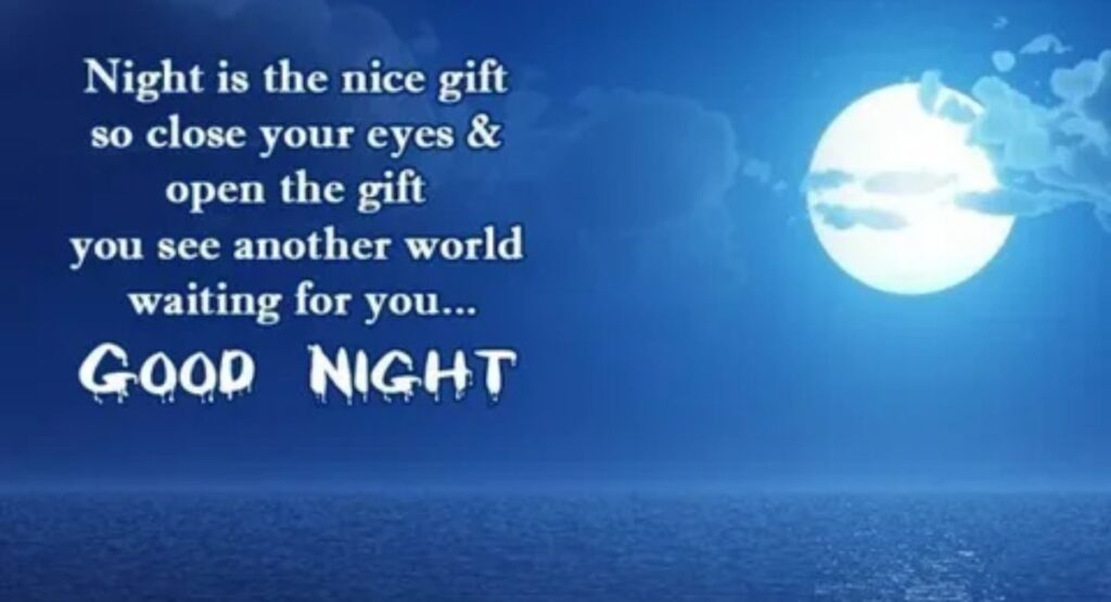 good night messages for friends and family