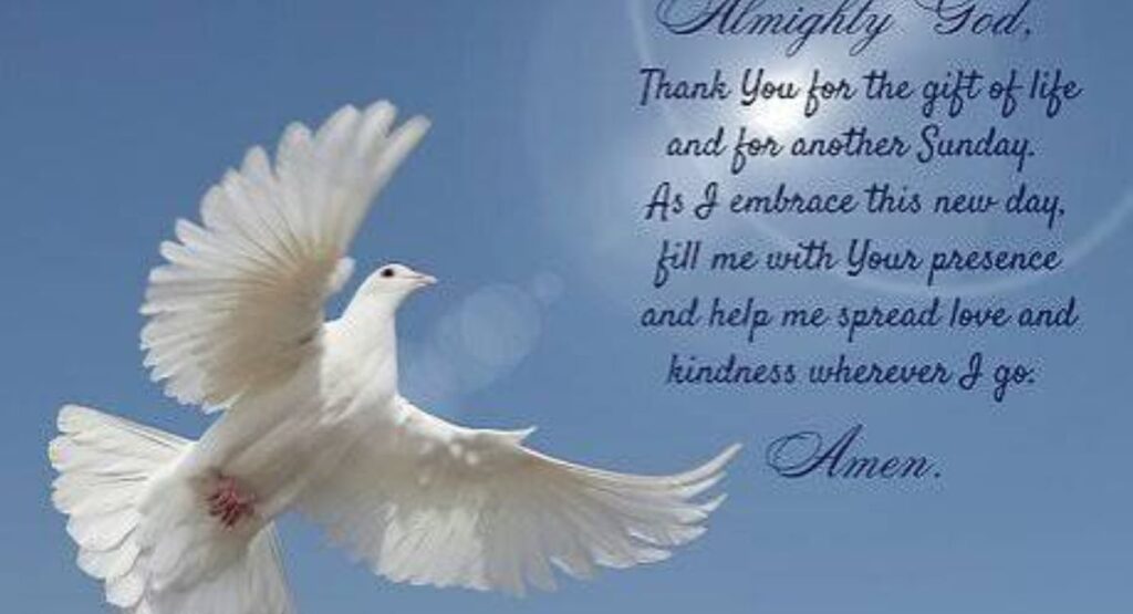 what are sunday blessings and prayers