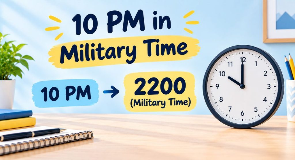 10 pm in military time
