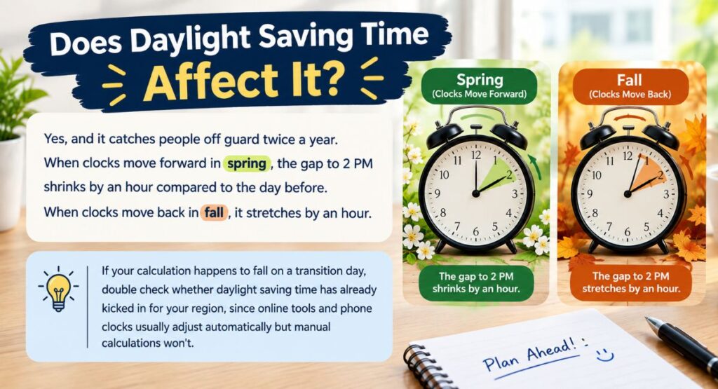 How Long Until 2 PM Today? A Simple, Fast Way to Find Out does daylight saving time affect it