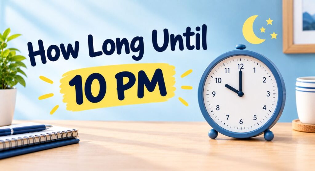 how long until 10 pm