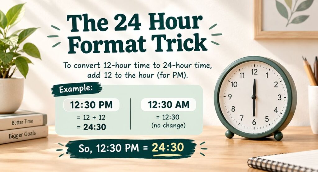 the 24 hour format trick