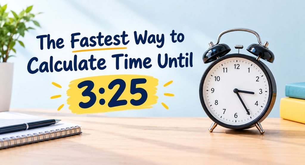 the fastest way to calculate time until 325