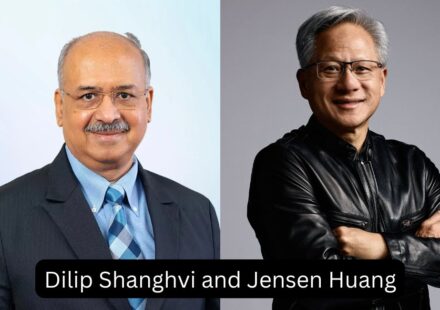 Dilip Shanghvi and Jensen Huang