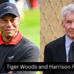 Tiger Woods and Harrison Ford